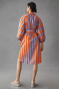 Dripe Striped Zip Dress