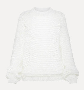Round Neck Sweater Chamois Yarn