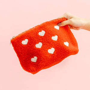 Teddy Pouch - Large Red