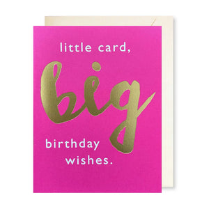 "Big" Birthday Enclosure Card