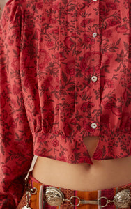 Rhiannon Raspberry Blouse