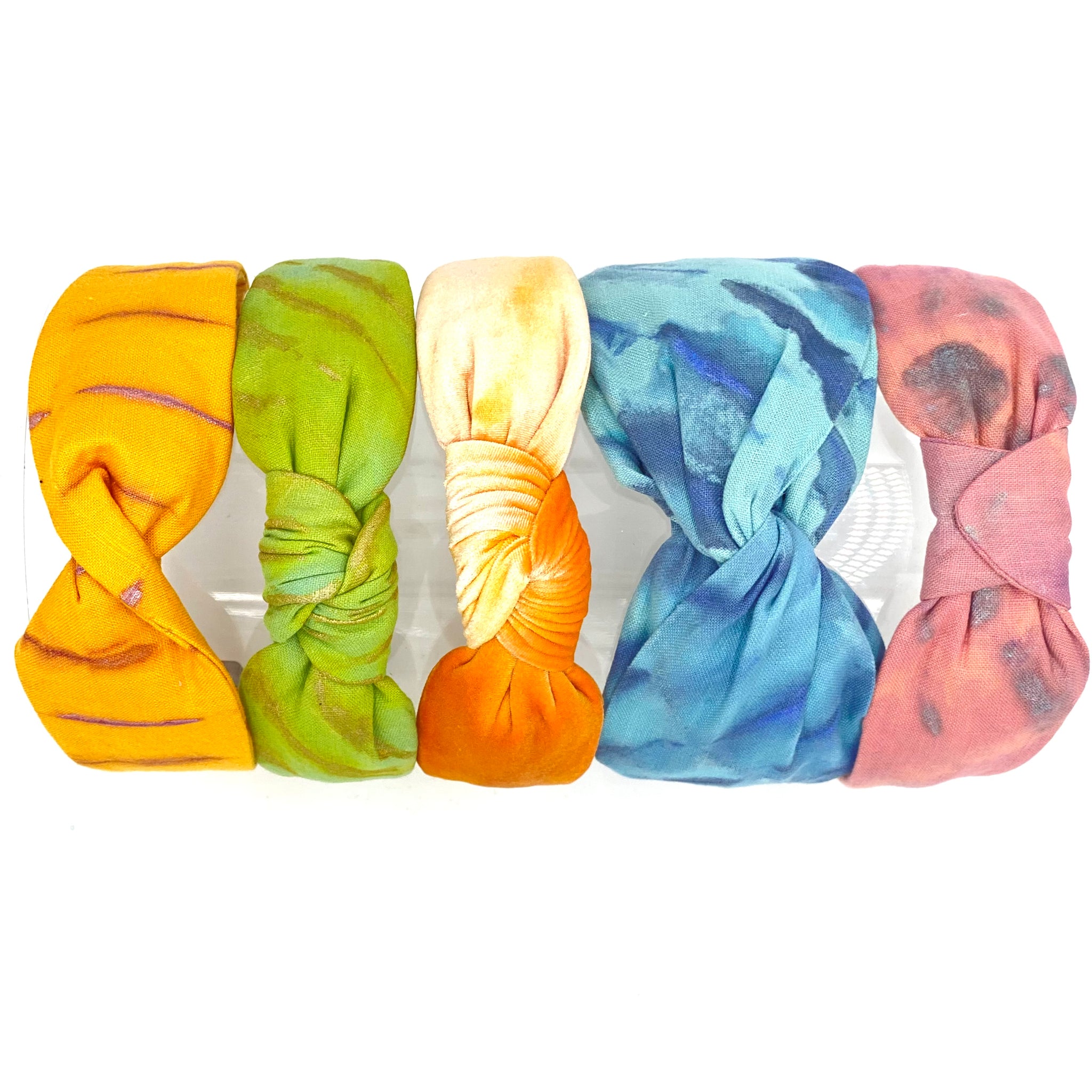 Shibori Hand Dyed and Wrapped Headbands