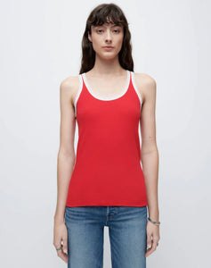 Red With Ivory Tank
