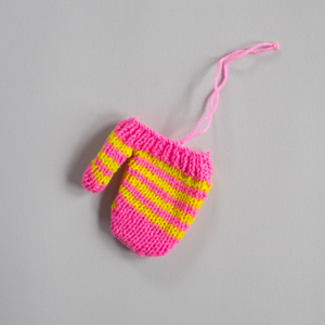 Neon Pink Holiday Knits, Ornament