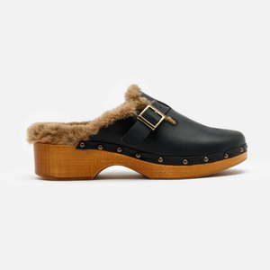 70s Shearling Clog