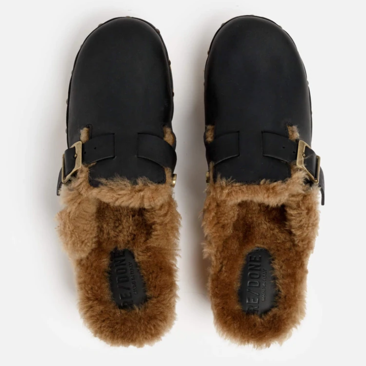 70s Shearling Clog