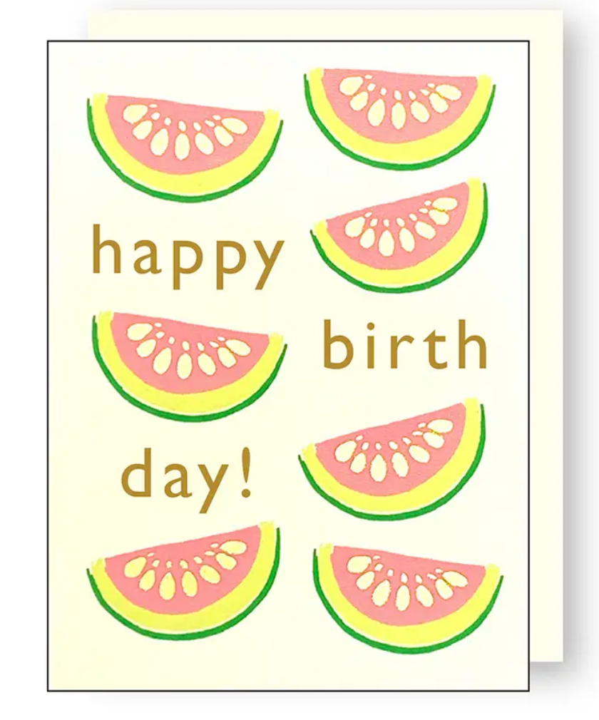 Little Watermelons Birthday Card