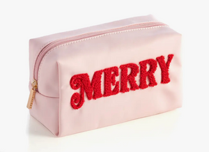 Cara "MERRY" Cosmetic Pouch - Blush