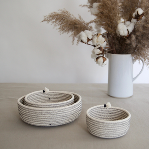 Nesting Basket (set of 3) - Natural White