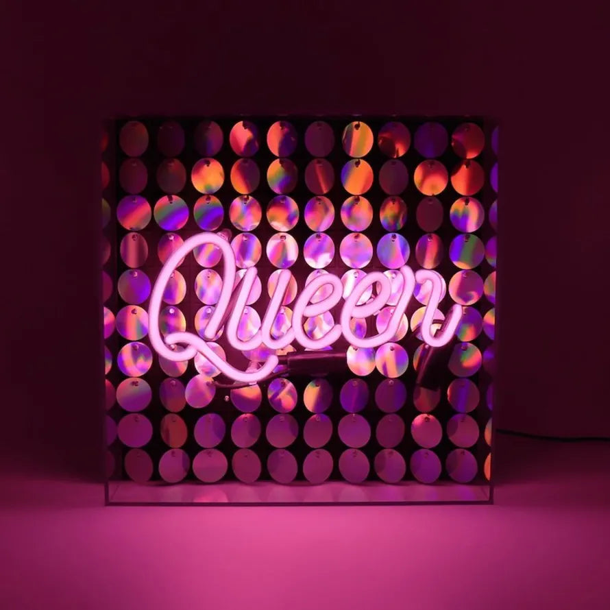 ‘Queen’ Acrylic Neon Light
