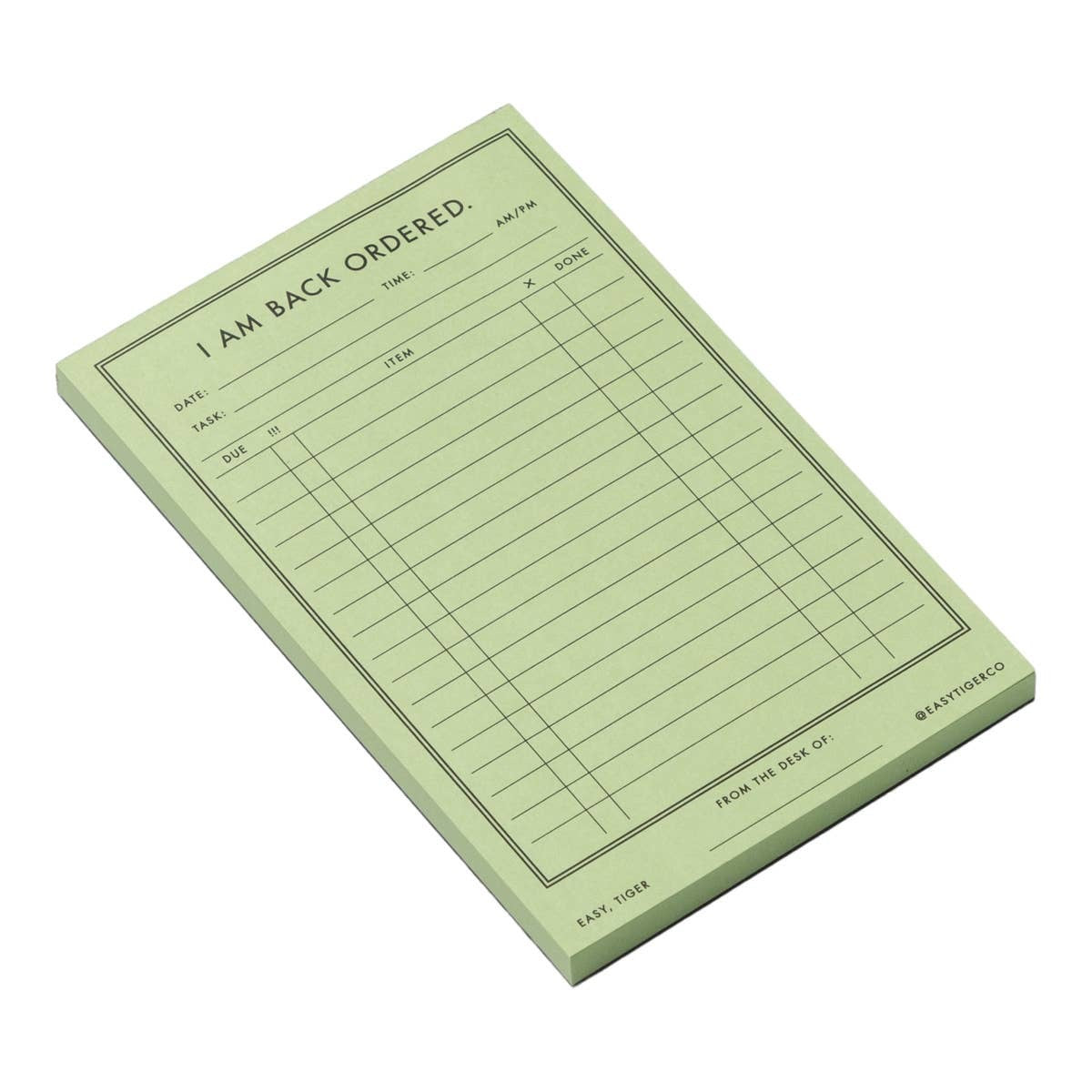 Notepad Back Ordered